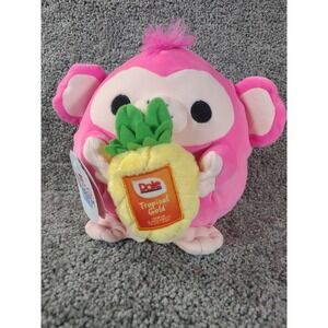 Zuru Snackles Series 2 Oli Pink Monkey and Dole Pineapple 8" Plush NWT